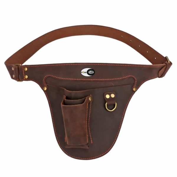 Leather Tools Holster / Waist Pouch Bag with 3 Pockets