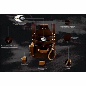 Leather Garden Tool Belt / Waist Bag / Gardening Tool Organizer