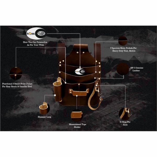 Leather Garden Tool Belt / Waist Bag / Gardening Tool Organizer