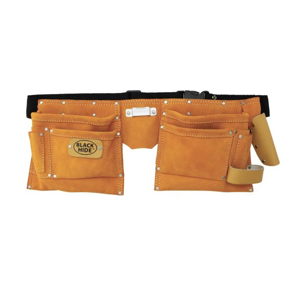 12 Pocket Yellow Split Leather Carpenters Apron