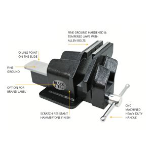 Steel Fabricated Offset Vice